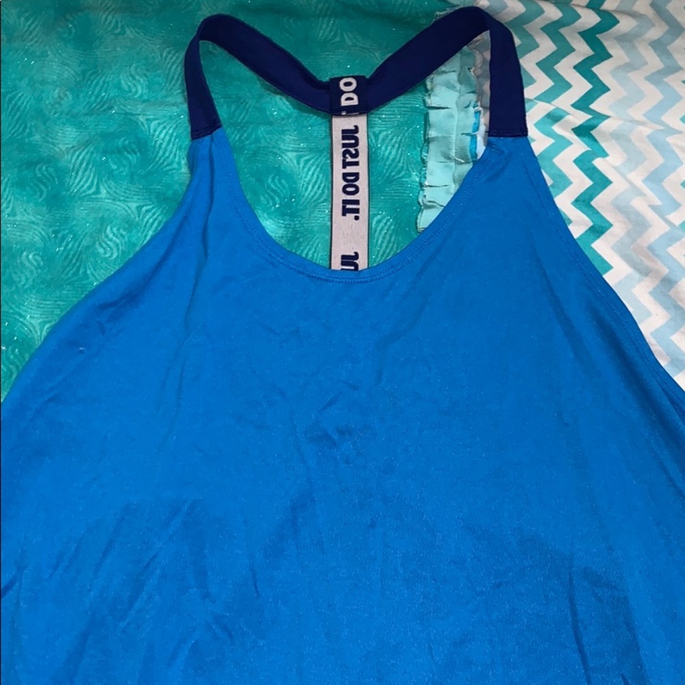 Blue nike tank top